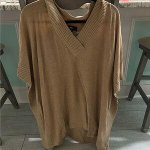 XL Sweater with wide arm openings, beige